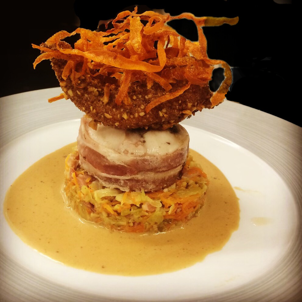 Assiette dressee Le gout selon Charles